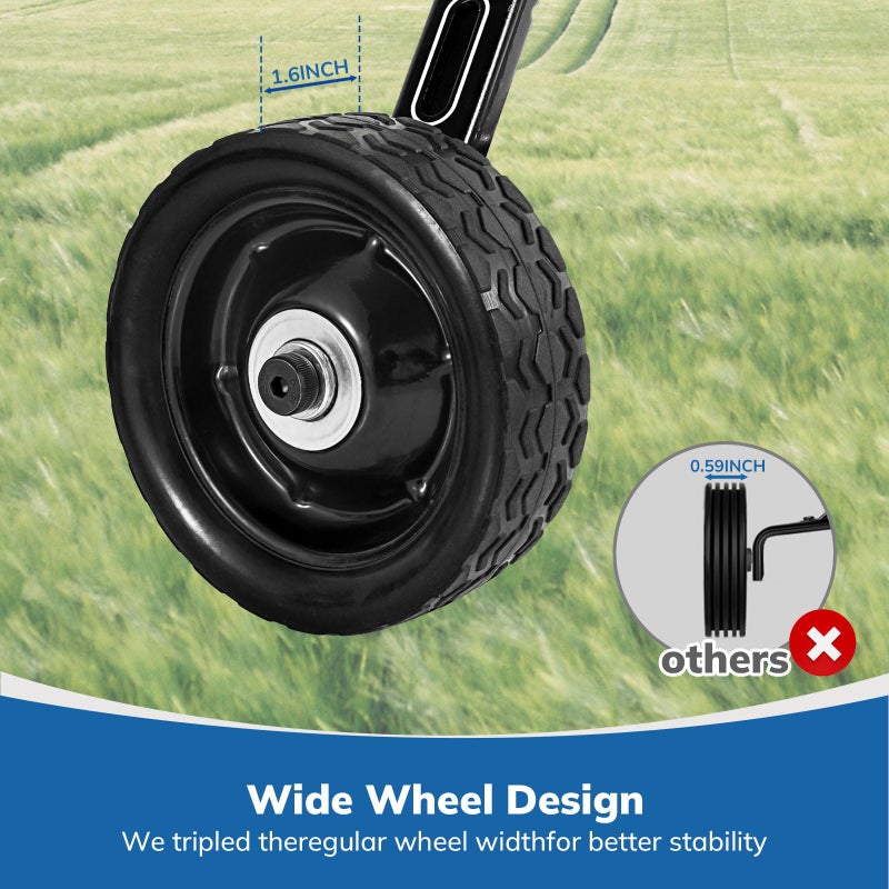 MOSHAY Roll Over Image to Zoom in Bicycle Training Wheels Fits 16 18 20 22 24 inch Kids Variable Bike (black) - Image 5